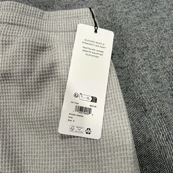 alo elévate waffle straight leg pant | size s - Picture 5 of 5